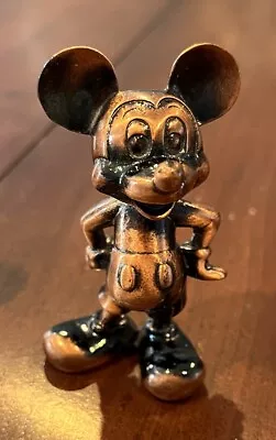 Disney Tokyo Disneyland Mickey Mouse Bronze Mini Figurine Statue 2.75  Tall New • $59.99