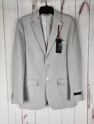 Tommy Hilfiger Men's Slim-Fit Stretch Solid Weave Sport Coat Blazer Grey 46R NWT • $71.21