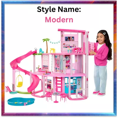 Barbie Dreamhouse Pool Party Doll House Pet Elevator And Puppy Play Areas AU • $381.99