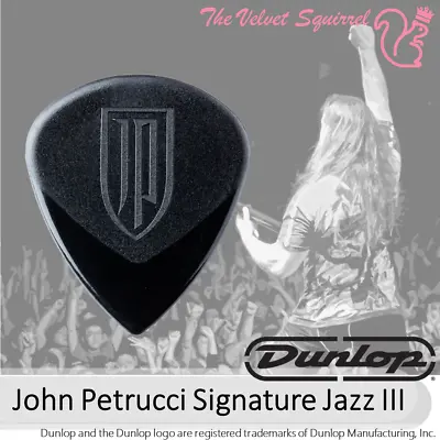 $8.39 • Buy 👨‍🎤 JOHN PETRUCCI SIGNATURE JAZZ III ⚫1.5mm Best Jim Dunlop Guitar Pick 427-JP