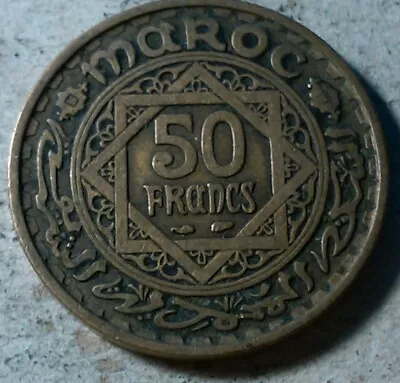 Morocco 50 Francs AH 1371 • $2.49