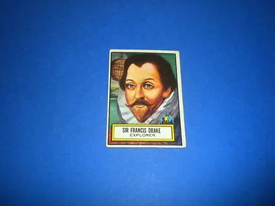 LOOK 'N SEE Trading Card #94 - SIR FRANCIS DRAKE - T.C.G./TOPPS 1952 U.S.A. • $4.99