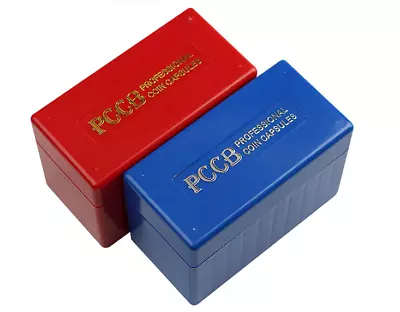 2 X Coin Storage Boxes For PCGS NGC Etc Coin Slabs All OK. Each Hold 10 Slabs • $25.95