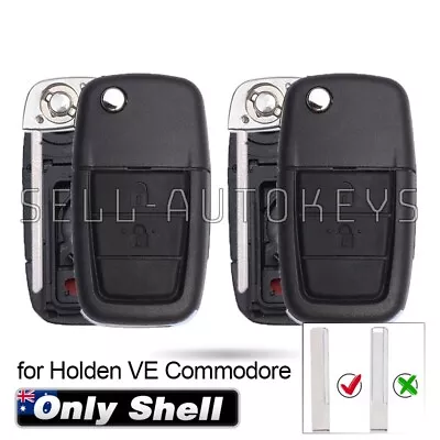 2x For Holden VE SS SSV SV6 Commodore 2006-2013 Flip Remote Key Shell Case Fob • $40.51