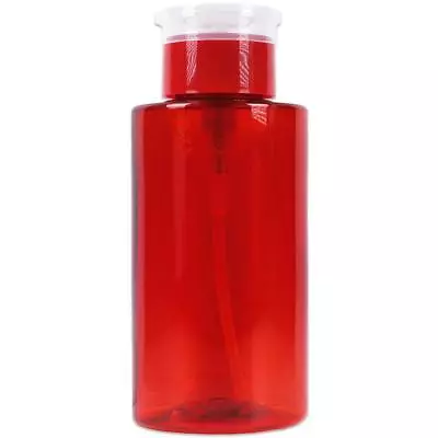 PANA 10oz Red Liquid Push Down Nail Polish Remover Pumping Bottle Dispenser • $7.49