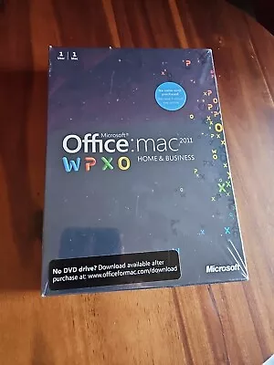 Microsoft Office MAC 2011 Home And Business DVD BRAND NEW STILL SEALED UNOPENED • $49.99