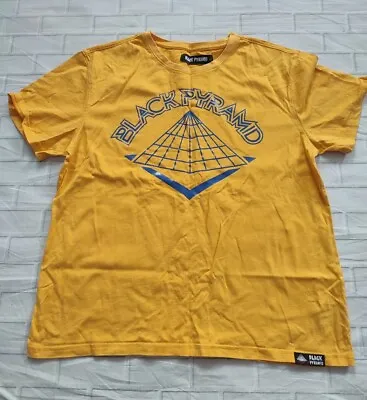 £30 • Buy Black Pyramid Mens Yellow Medium T-shirt Top Chris Brown