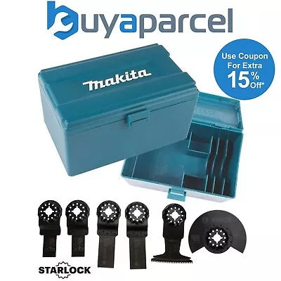 Bosch Makita Starlock Multi Tool Blade Set Wood Metal HCS 6 Piece Set + Box • £28.99