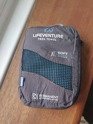 Life Venture Soft Fibre Trek Towel - Recycled Material Blue Camping • £19.99