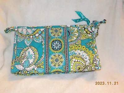 Vera Bradley Medium Bow Cosmetic In Retired Peacock Pattern • $17