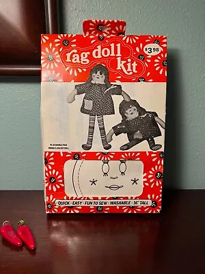 VTG Rag Doll Kit & Pattern W/ Double Face Awake & Asleep 16  Complete In Box • £14.24