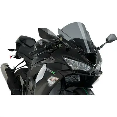$89.95 • Buy PUIG Racing Windscreen Dark Smoke 3177F For 19-21 Kawasaki Ninja ZX6R
