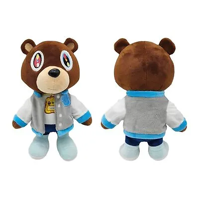 26cm Kanye Teddy Bear Plush Doll Graduation Teddy Bear Collection Kids Gifts Toy • £7.99