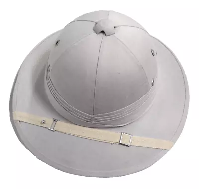  Pith Helmet Stone Color(cream) Tropical Safari Style With Strap • $17.80