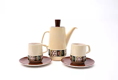 Carlton Ware Tapestry Modernist Coffee Set • $84