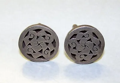 Vintage Mexican Sterling Silver Cufflinks Signed Espinosa • $19.95