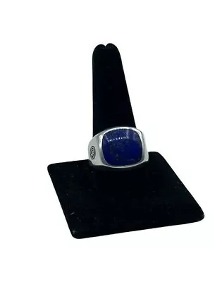 David Yurman Signet Exotic Ring Lapis Lazuli 18mmx18mm Size 11 • $399