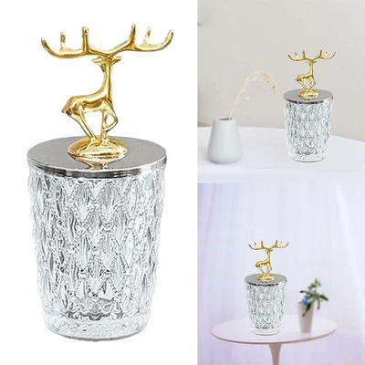 £20.04 • Buy Candy Dish With Lid Glass Crystal Sugar Bowl Cookie Buffet Jar For Daily Use