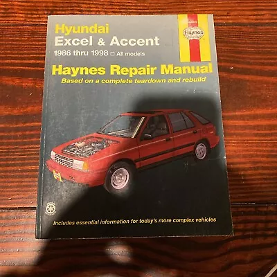 Hyundai Excel & Accent 1986-1998 Haynes Repair Manual 43015 • $10