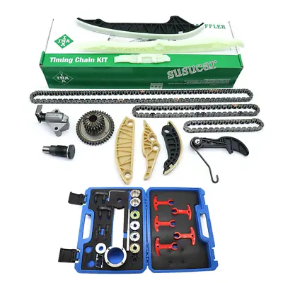 Upgraded INA OEM Timing Chain & Tool Kit For VW Jetta  Audi A4 A5 A6 Q5 1.8 2.0T • $180