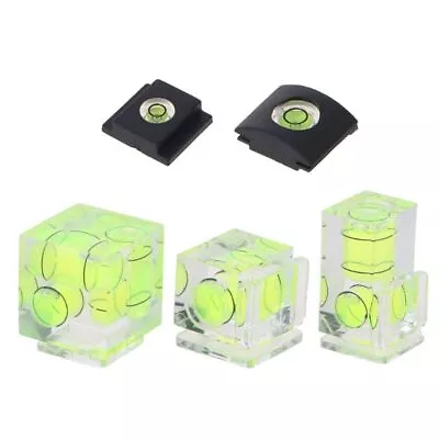 Camera Bubble Hot Shoe Spirit Level Mount 3/2 /1 Axis For DSLR Film Cam • £2.96