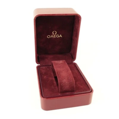 £99.99 • Buy Genuine Omega Watch Box Vintage Red Seamaster Speedmaster Deville Constellation