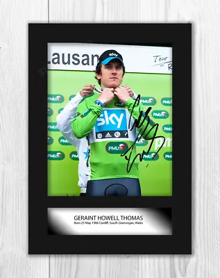 £31.97 • Buy Geraint Thomas (2) Reproduction Signed A4 Poster Print. Choice Of Frame.
