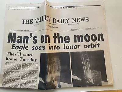 Man's On The Moon - Chappaquidick - Allegheny Valley Daily News - July 21st 1969 • $3