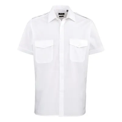 Premier Mens Short-Sleeved Pilot Shirt PC6721 • £19.75