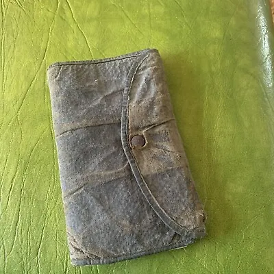 Vintage Fishing Genuine  Bray  Leather Fly Wallet + Vintage Trout Flies • $35