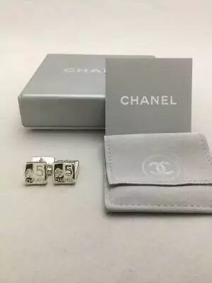 CHANEL Square Chain Logo Cufflinks 925 #507 • $832.84