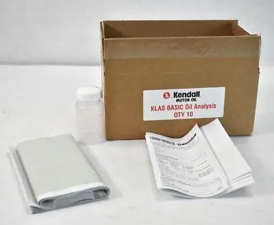 Kendall Motor Oil KLAS Basic Oil Analysis Kit W Pages 10 Pack Containers • $49.99