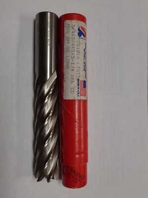 $40 • Buy Regal-Beloit 3/4  X 3/4  X 3  X 5-1/4  HSS 6 FL CENTER-CUT END MILL