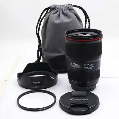 【Near Mint】Canon EF 16-35mm F4 L IS USM Wide Angle Lens Black From Japan... • £391.66