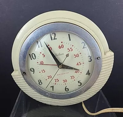 Vintage Telechron Minitmaster Electric Wall Clock W/ Alarm Function Works DS30 • $49.99