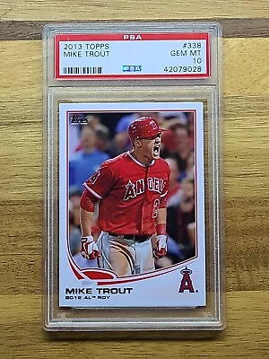 PSA 10 💎 2013 Topps Mike Trout • Rookie Of The Year ⚾️ #338 • Angels  • $31.95