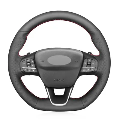 Artificial Leather Car Steering Wheel Cover For Ford Focus ST-Line Fiesta ST • $75.89
