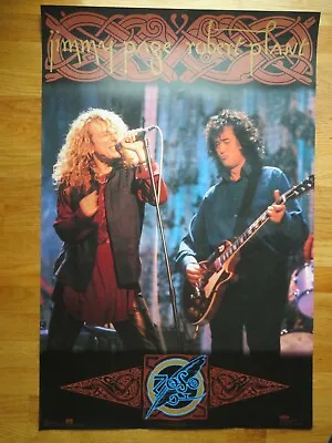 $140 • Buy 1995 LED ZEPPELIN - JIMMY PAGE & ROBERT PLANT Concert Tour Poster