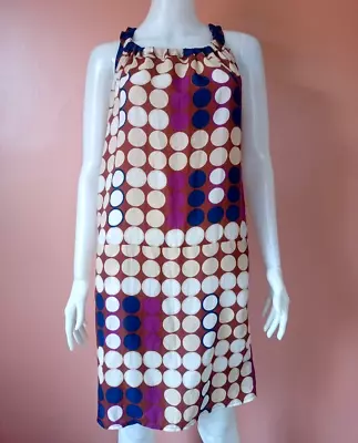 Marni H&m Tie  Polka Dot  Silk Dress Multicolor Size Us 4 • $79