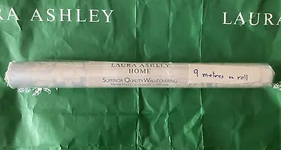 1 Roll Of 9 Metres Laura Ashley Wallpaper Tatton Duck Egg/Pale Linen W077526-A/1 • £23.50