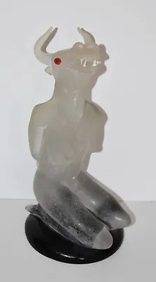 LUIGI MORO-Italian Artist-Original Glass Sculpture-Surreal Female Nude Minotaur • $399
