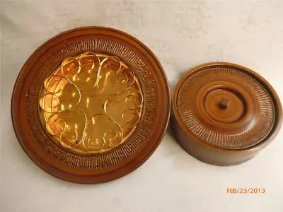 Lovely Lacquerware Ashtray And Cigarette Box With Lid Japan • $38