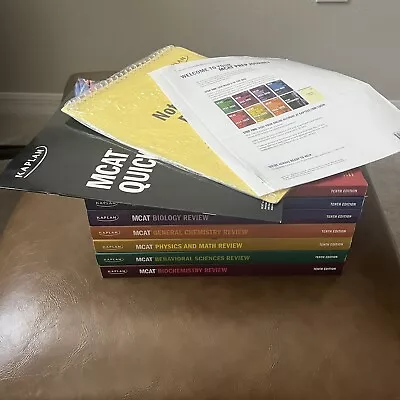 Kaplan MCAT Complete 7-Book Subject Review 2024-2025 10th Edition & QuickSheets • $120