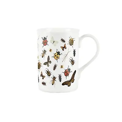 Bone China Insects Mug - Ladybird Butterfly Beetle Moth Tea/Coffee Cup Gift • £12.39