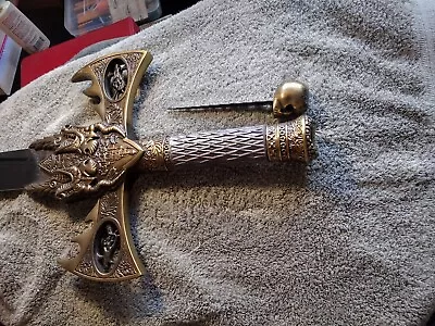 Steel Viking Sword Nordic Medieval Solid Sharp Heavy 50” 2  Blade Width  • $54