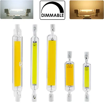 Dimmable R7s LED COB Light Bulb 78mm 118mm 12W 25W Glass Tube Ceramics Lamp • $5.13