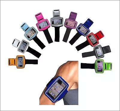 £2.99 • Buy Armband Phone Holder For IPhone 4 5 6 7 8 Adjustable Strap Running Jogging Gym