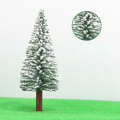 HO/OO Scale Winter Snow Scene Pine Trees Miniatures Plants Garden Scenery Model • $8.99