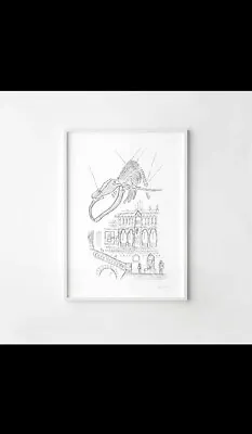 Drawing In Frame Entrance To London Natural History Museum • £22