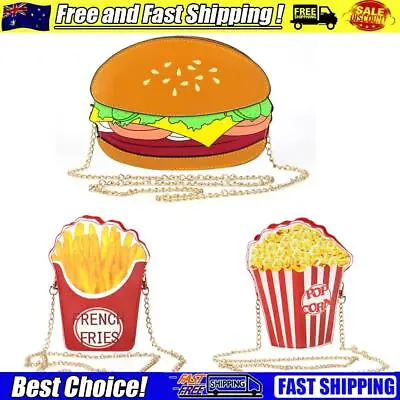 £9.11 • Buy Woman Hamburger Cupcake PU Chain Bag Popcorn Fries Crossbody Messenger Bags